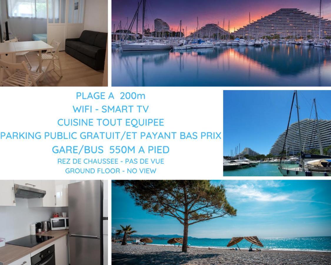 Ferienwohnung Venus - Climatise - Marina Baie Des Anges Villeneuve-Loubet Exterior foto